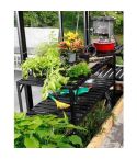 Vitavia Aluminum Staging 2 shelves - BLACK
