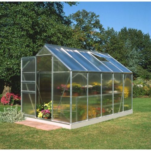 Popular Greenhouse Safety Glass Silver 6' x 10'
