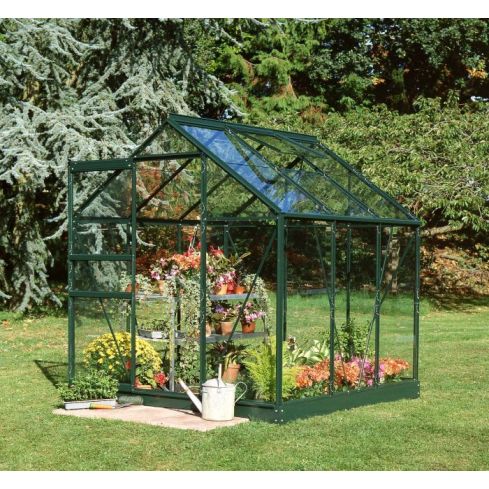 Popular Greenhouse Horticultural Glass Green 6' x 6'