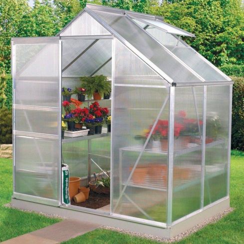 The Venus 6 x 4 (1.93 x 1.31m) Silver - Polycarbonate