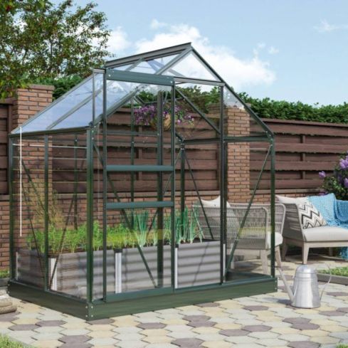 The Venus 6 x 4 (1.93 x 1.31m) Green - Standard Glass