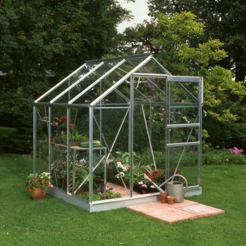 Popular Greenhouse Horticultural Glass Silver 6' x 8'