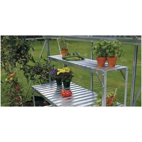 Vitavia Aluminium Top Tier Staging - Silver 121cm x 28cm x 39cm