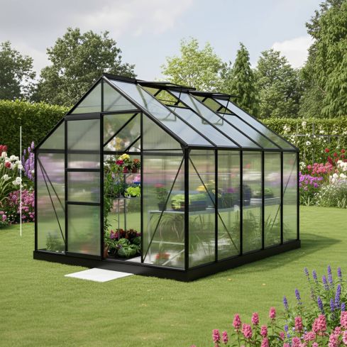 The Vitavia Neptune 8ft x 10ft-Black With Polycarbonate (Opaque)**