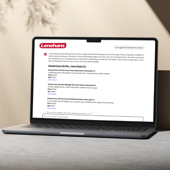 Introducing the AI Product Assistant at Lenehans.ie